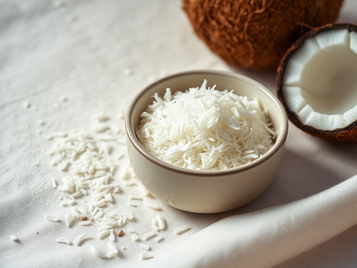 Desiccated coconut
