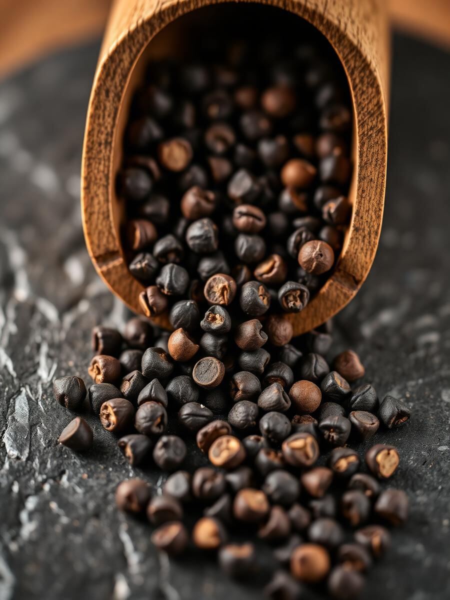 Black peppercorns